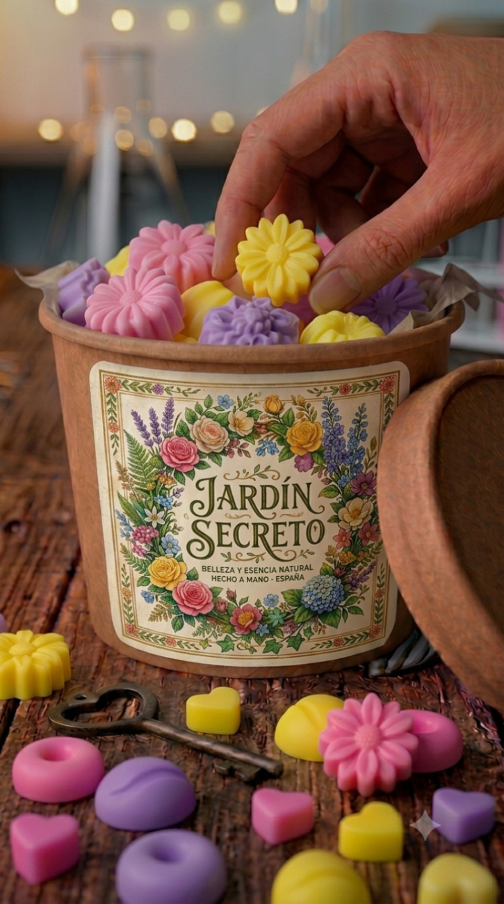 Wax Melts Artesanales Aroma Floral Jardín Secreto - Ambientador Sin Llama