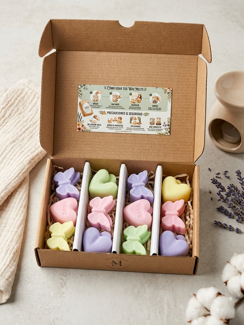 Pack 3 Wax Melts Artesanales Aroma Relax Lavanda y Aloe Vera