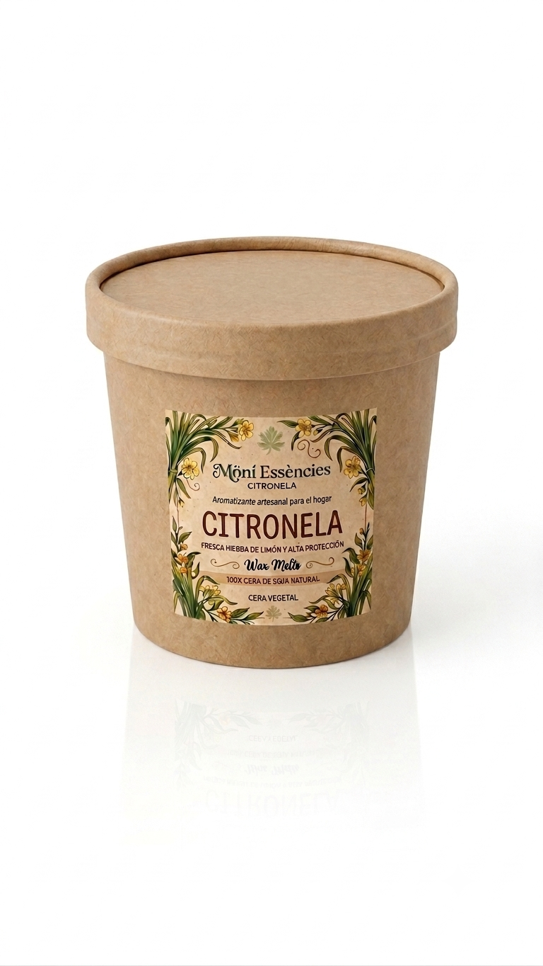Wax Melts Artesanales Citronela Antimosquitos - Ambientador Sin Llama