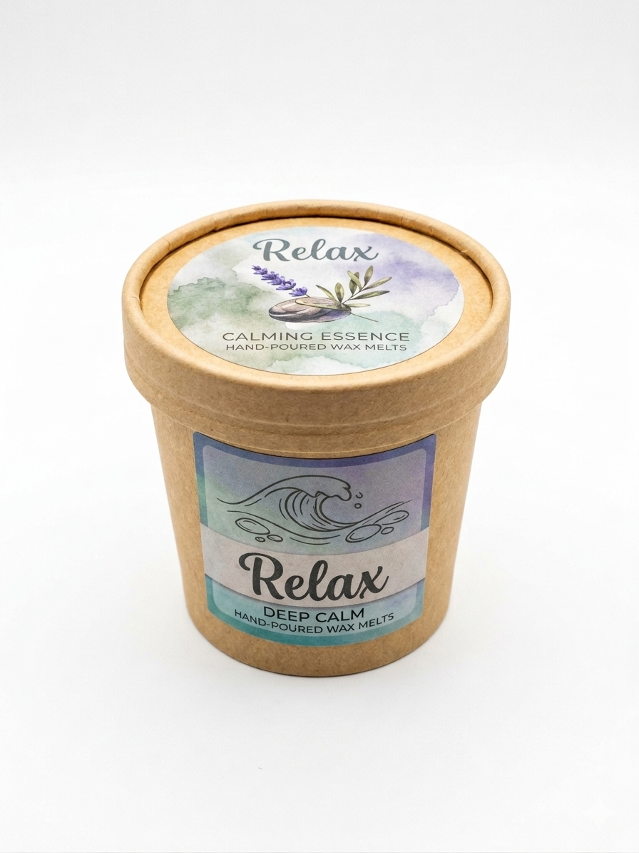 Wax Melts Artesanales Aroma Relax Lavanda Miel y Romero - Ambientador Sin Llama