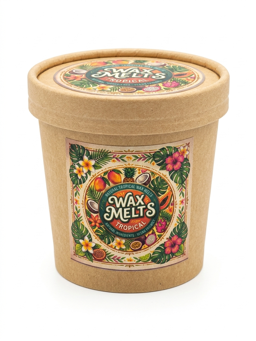 Wax Melts Artesanales Aroma Tropical Coco Piña y Maracuyá - Ambientador Sin Llama