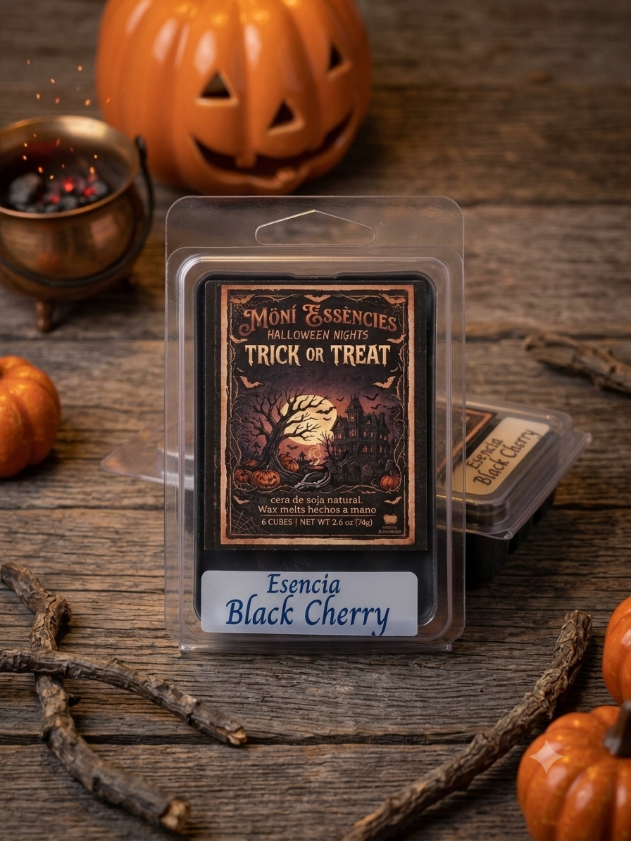 Pack 3 Wax Melts Edición Halloween - Black Cherry Escalofríos Mordisco