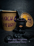 Wax Melts Artesanales Cereza Negra Halloween - Bote Kraft Edición Limitada
