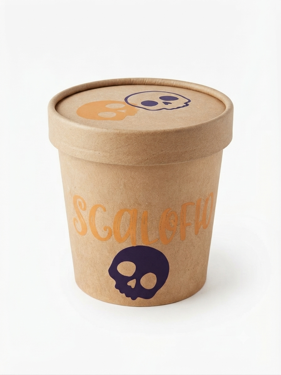 Wax Melts Artesanales Halloween Aroma Oscuro y Especias - Bote Kraft