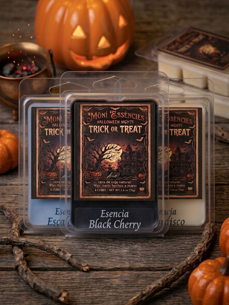 Pack 3 Wax Melts Edición Halloween - Black Cherry Escalofríos Mordisco
